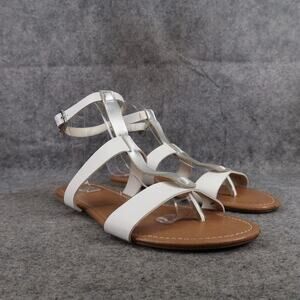 Report Shoes Womens 10 Sandals Flats Fashion Casual Gladiator Ankle Buckle Strap